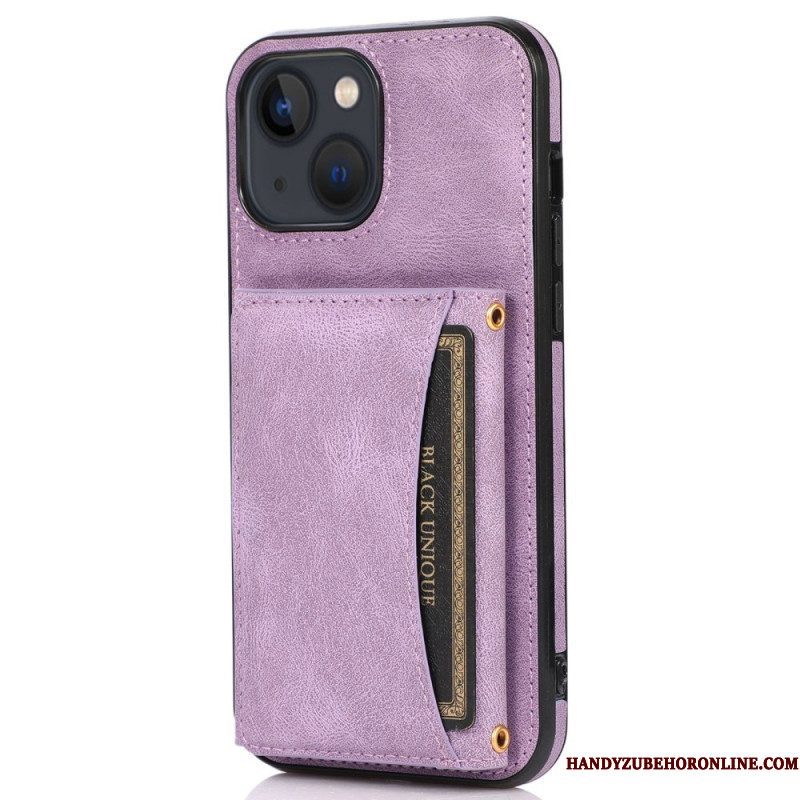 Hoesje voor iPhone 14 Portemonnee Leren Wallet-ondersteuning