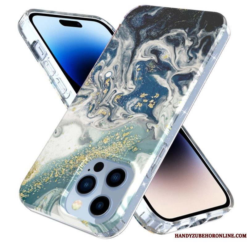 Hoesje voor iPhone 14 Pro Enkel Marmer