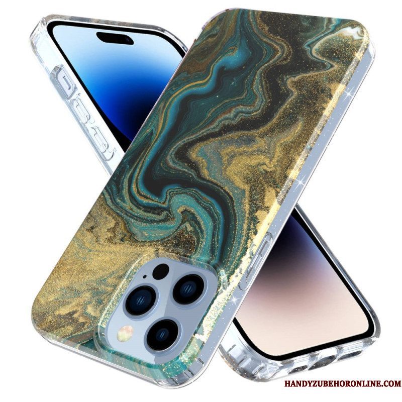 Hoesje voor iPhone 14 Pro Enkel Marmer