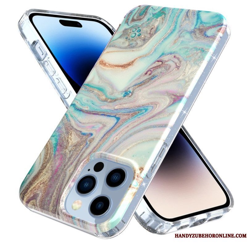 Hoesje voor iPhone 14 Pro Enkel Marmer