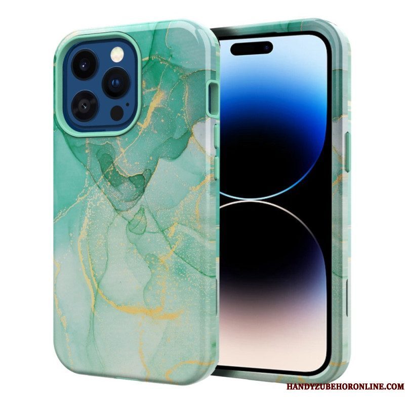 Hoesje voor iPhone 14 Pro Fantastisch Marmer