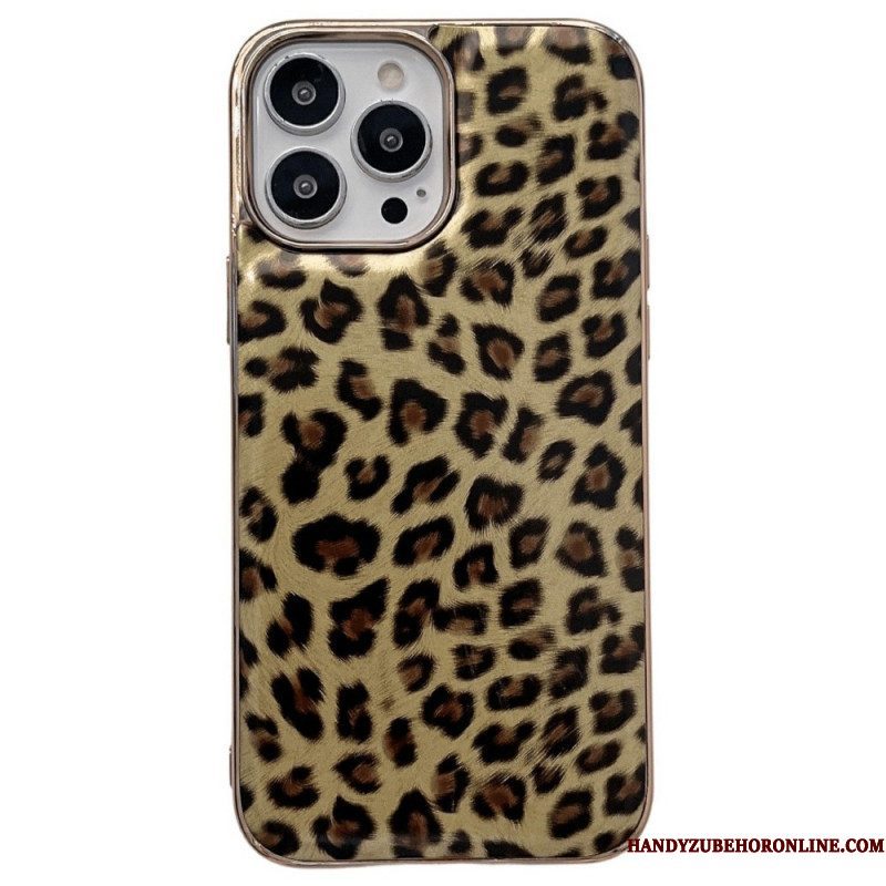 Hoesje voor iPhone 14 Pro Luipaard