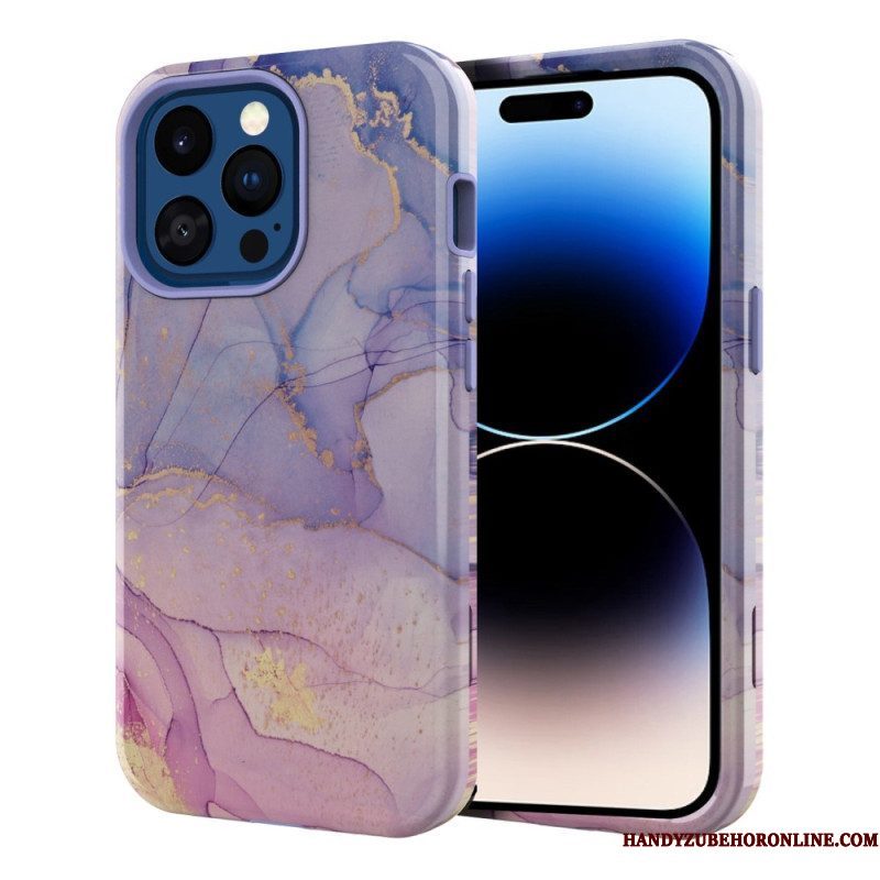 Hoesje voor iPhone 14 Pro Luxe Marmer