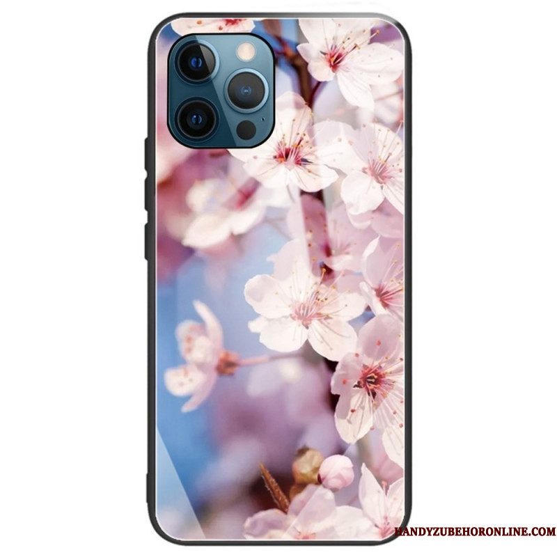 Hoesje voor iPhone 14 Pro Max Bloemen Van Gehard Glas