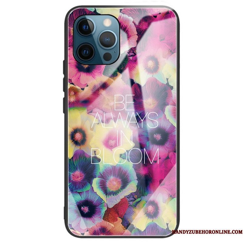 Hoesje voor iPhone 14 Pro Max Bloemen Van Gehard Glas