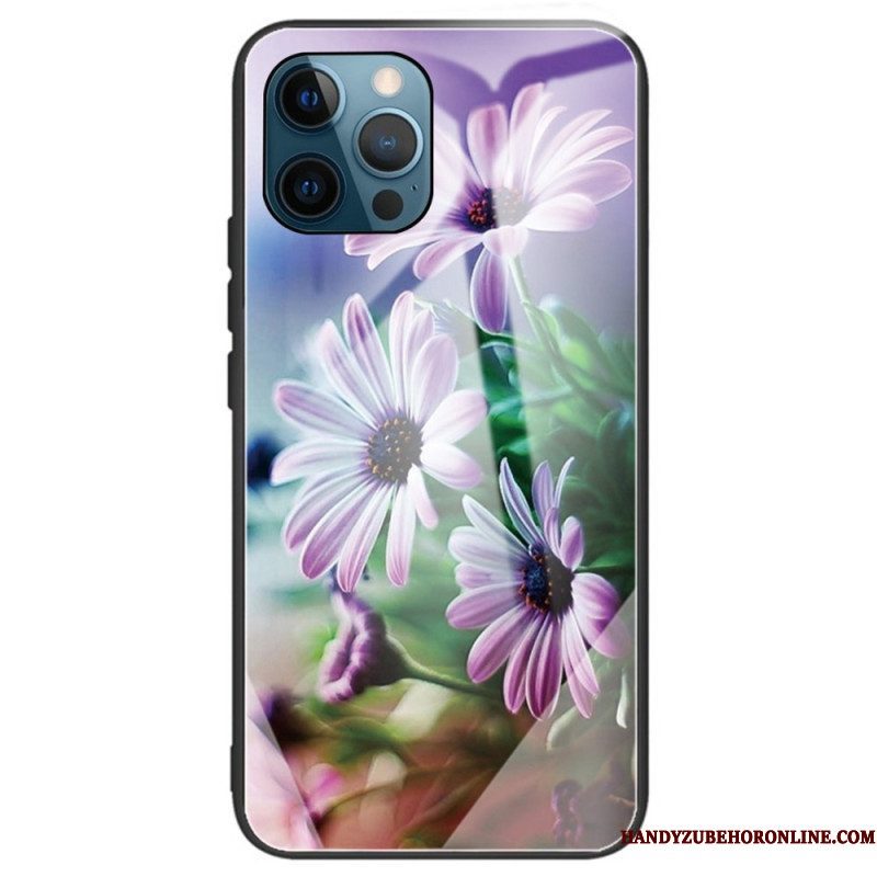 Hoesje voor iPhone 14 Pro Max Bloemen Van Gehard Glas