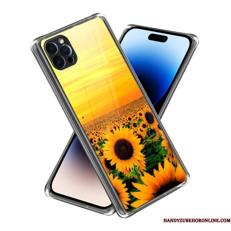 Hoesje voor iPhone 14 Pro Max Intense Zonnebloemen