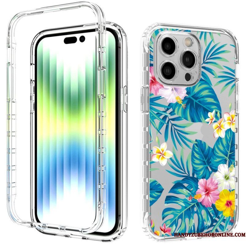 Hoesje voor iPhone 14 Pro Max Verbeterde Bloemen