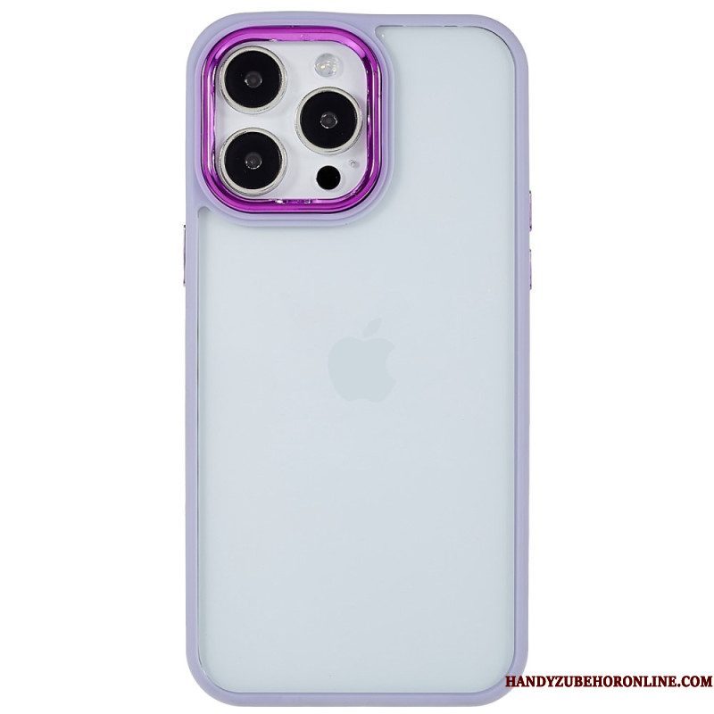 Hoesje voor iPhone 14 Pro Transparant Gekleurde Randen