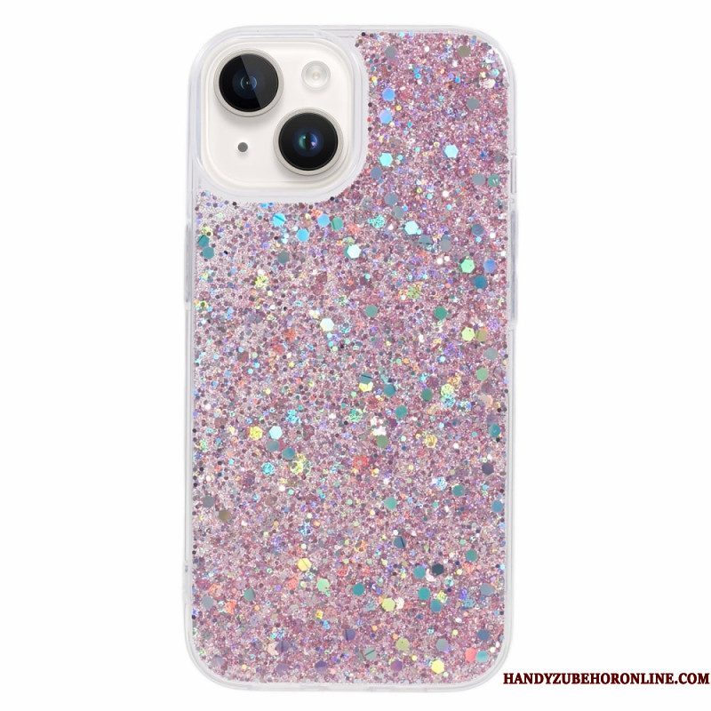 Hoesje voor iPhone 15 Plus Glitters