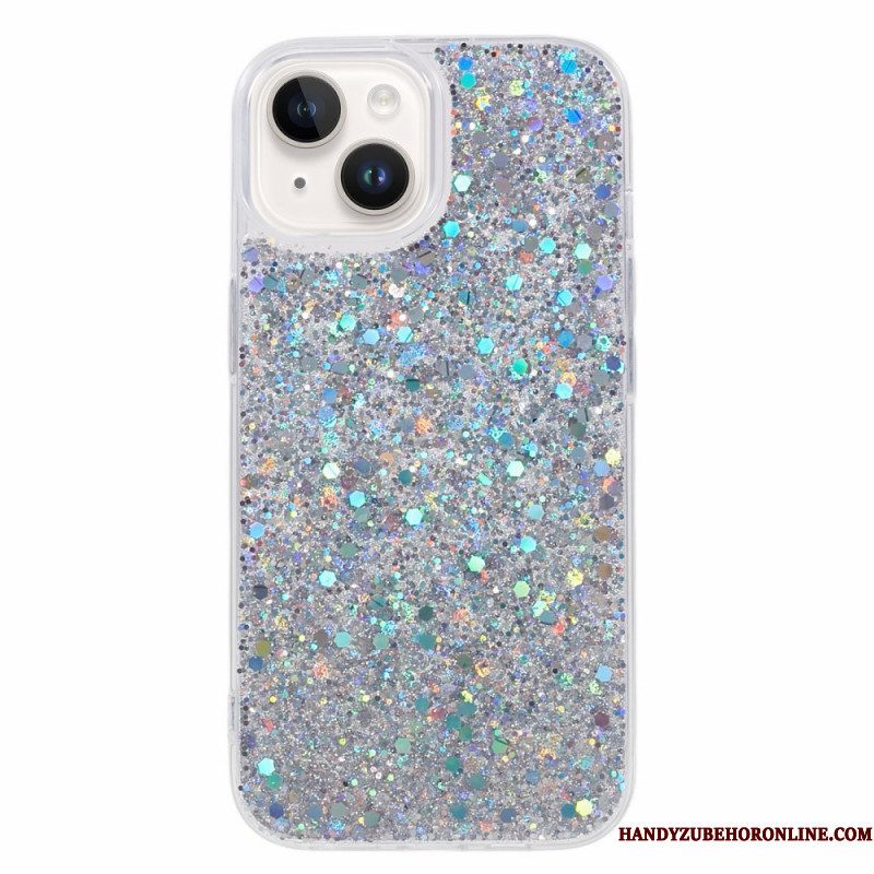 Hoesje voor iPhone 15 Plus Glitters