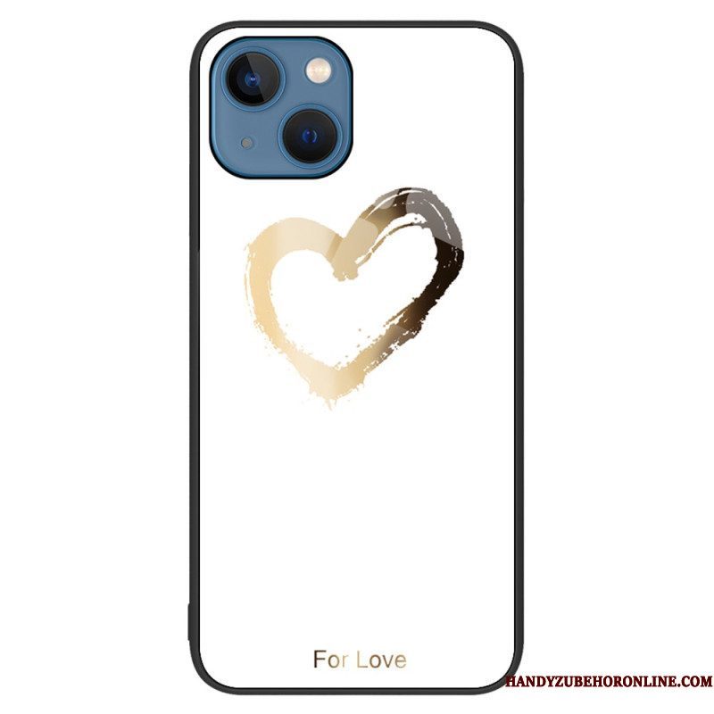 Hoesje voor iPhone 15 Plus Hartgehard Glas