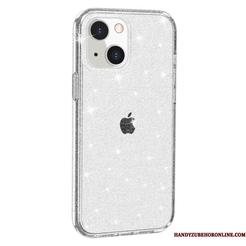 Hoesje voor iPhone 15 Transparante Glitters