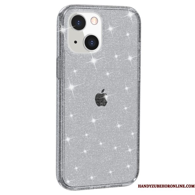 Hoesje voor iPhone 15 Transparante Glitters