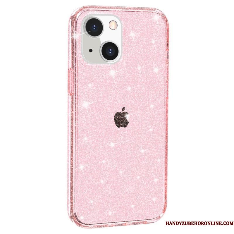 Hoesje voor iPhone 15 Transparante Glitters