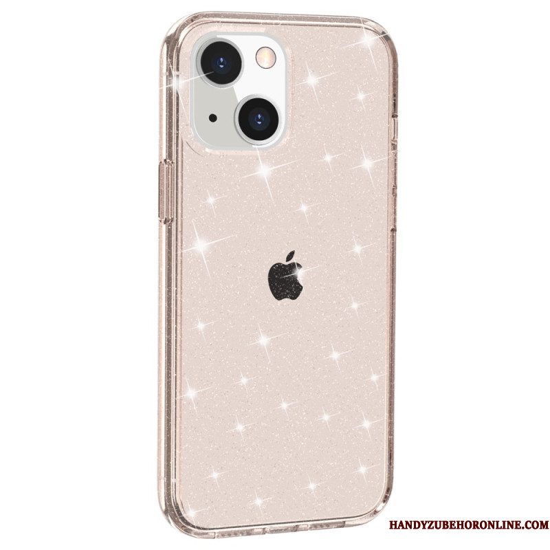 Hoesje voor iPhone 15 Transparante Glitters