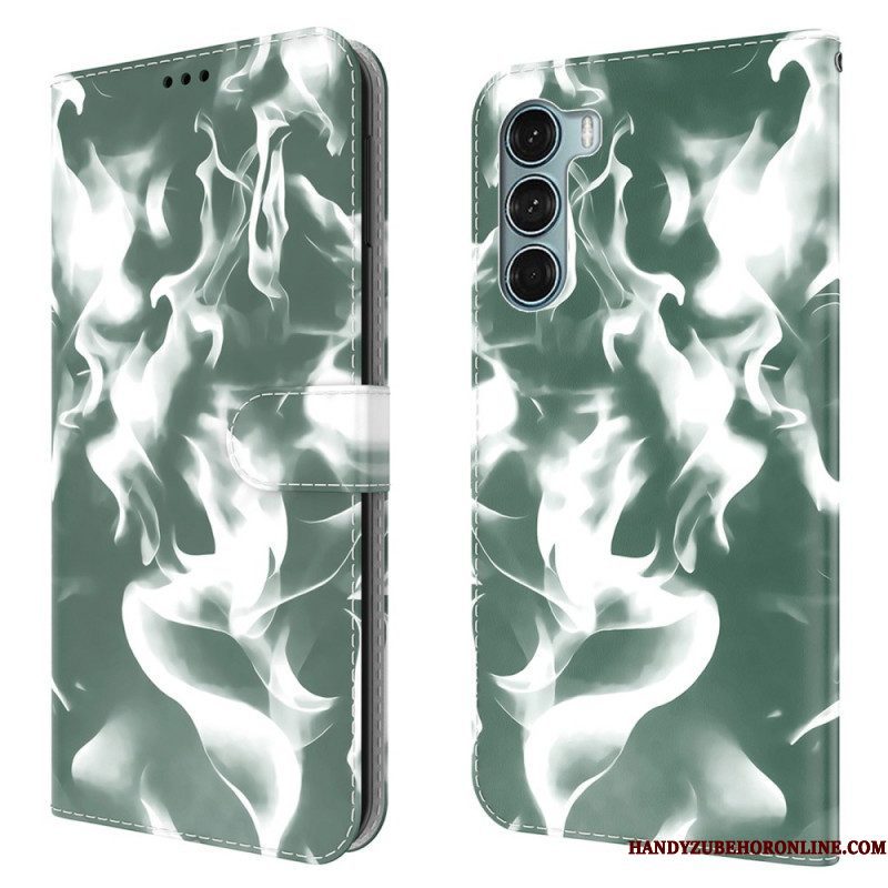 Leren Hoesje voor Moto G200 5G Abstract Patroon