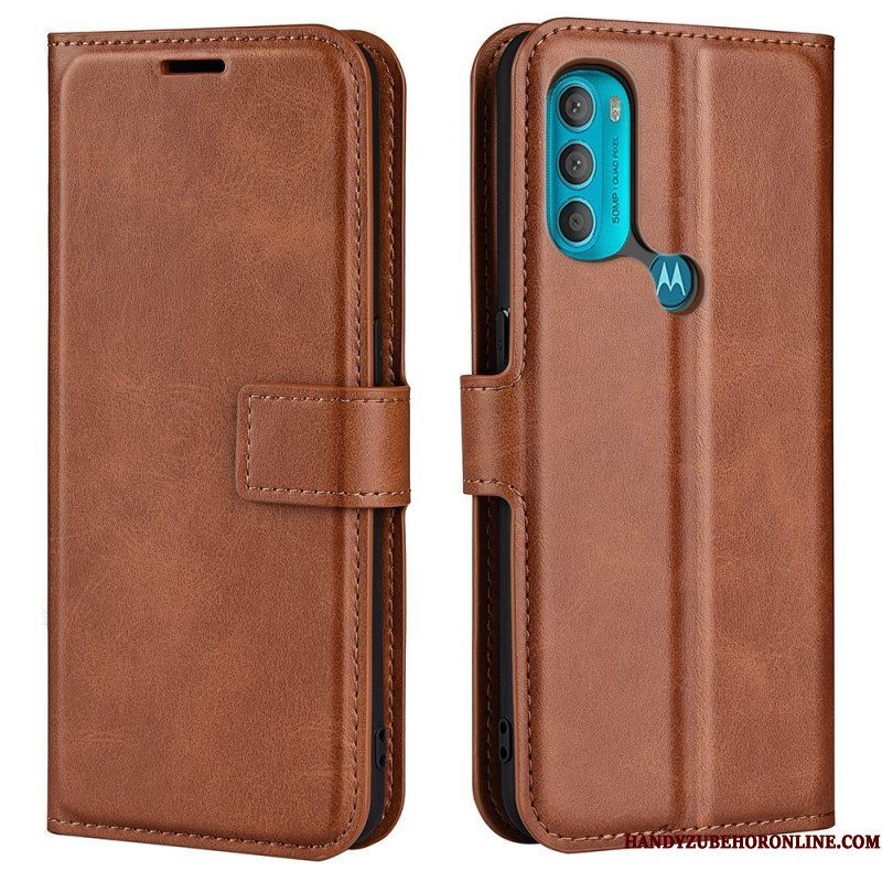 Leren Hoesje voor Moto G71 5G Slank Extreem Leereffect