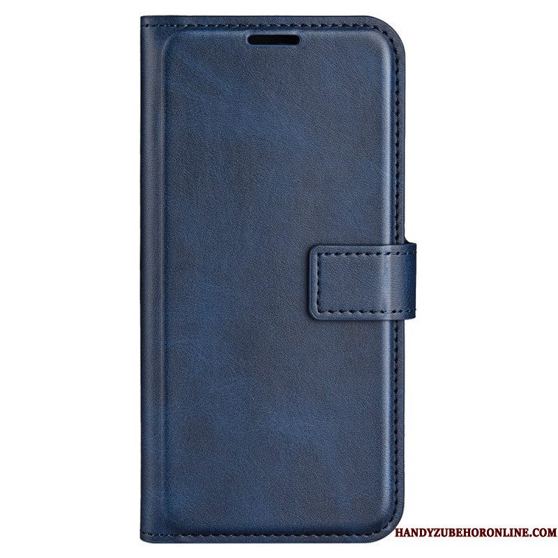 Leren Hoesje voor Moto G73 5G Leer-effect