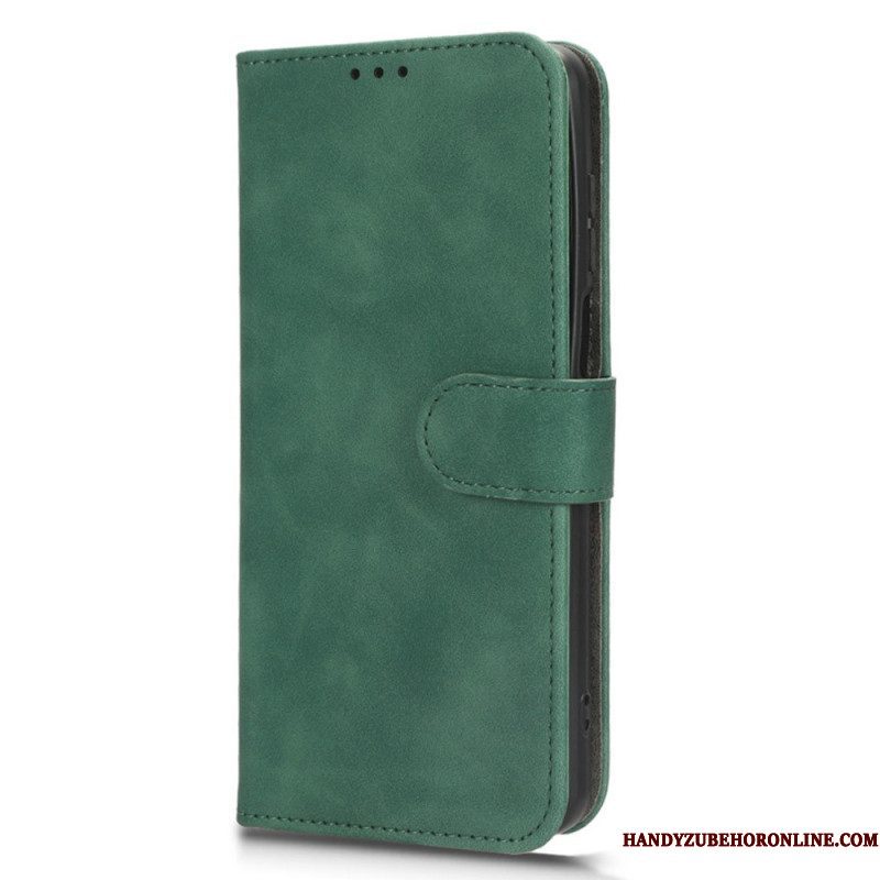 Leren Hoesje voor Moto G73 5G Skin-touch-gevoel