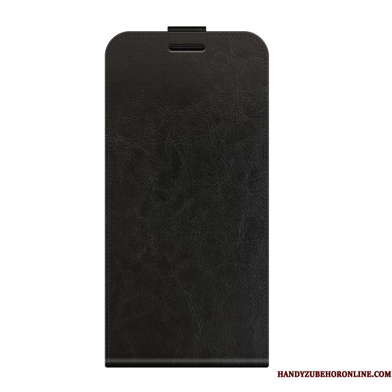 Leren Hoesje voor Motorola Edge 20 Pro Folio-hoesje Verticale Flap Leer Effect