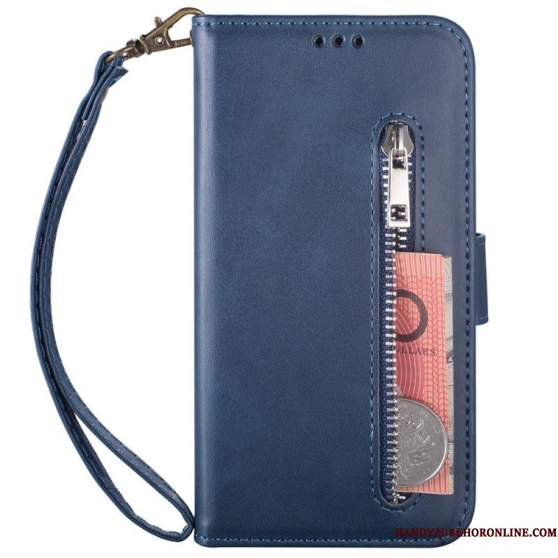 Leren Hoesje voor Samsung Galaxy A53 5G Portemonnee Met Lanyard