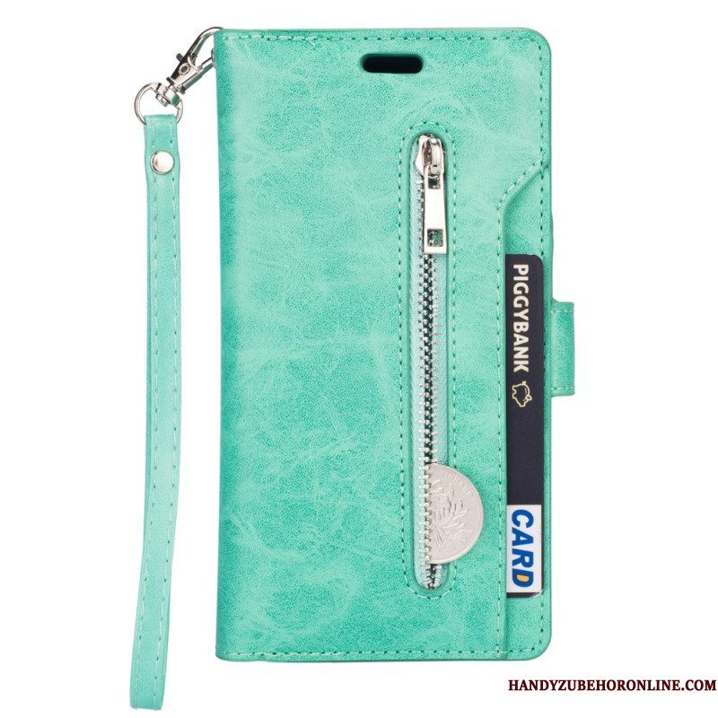 Leren Hoesje voor Samsung Galaxy A54 5G Met Ketting Lanyard Portemonnee