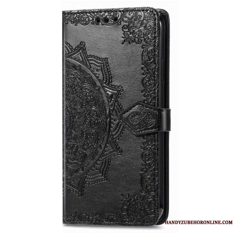 Leren Hoesje voor Samsung Galaxy M13 Uitstekende Mandala