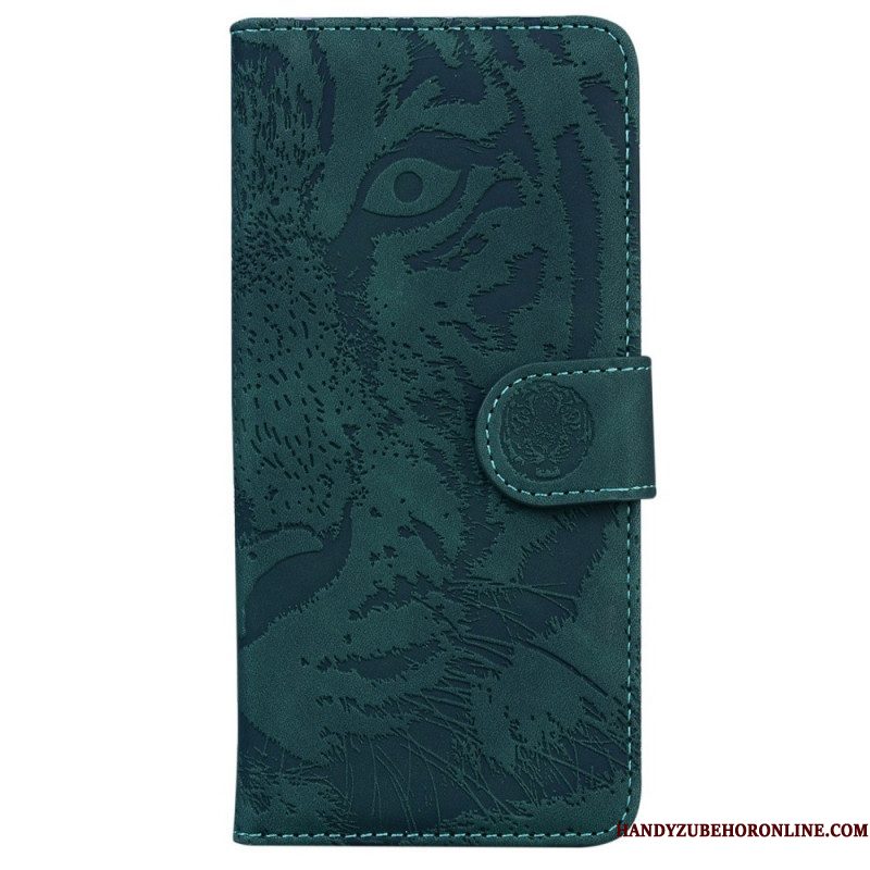 Leren Hoesje voor Samsung Galaxy M33 5G Tijger Print