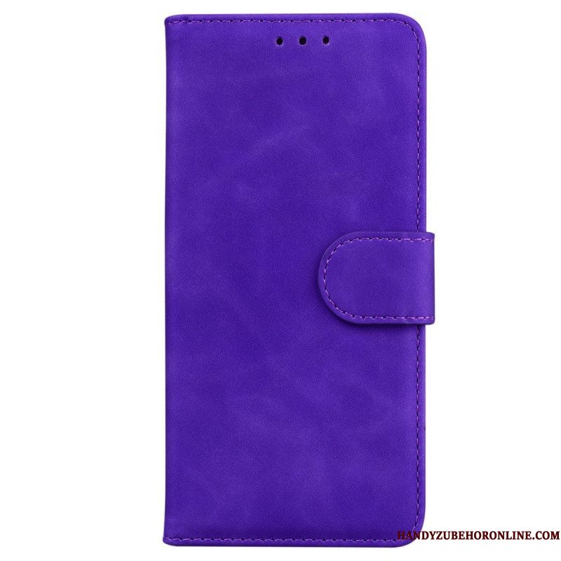 Leren Hoesje voor Samsung Galaxy M53 5G Kunstleer Effen
