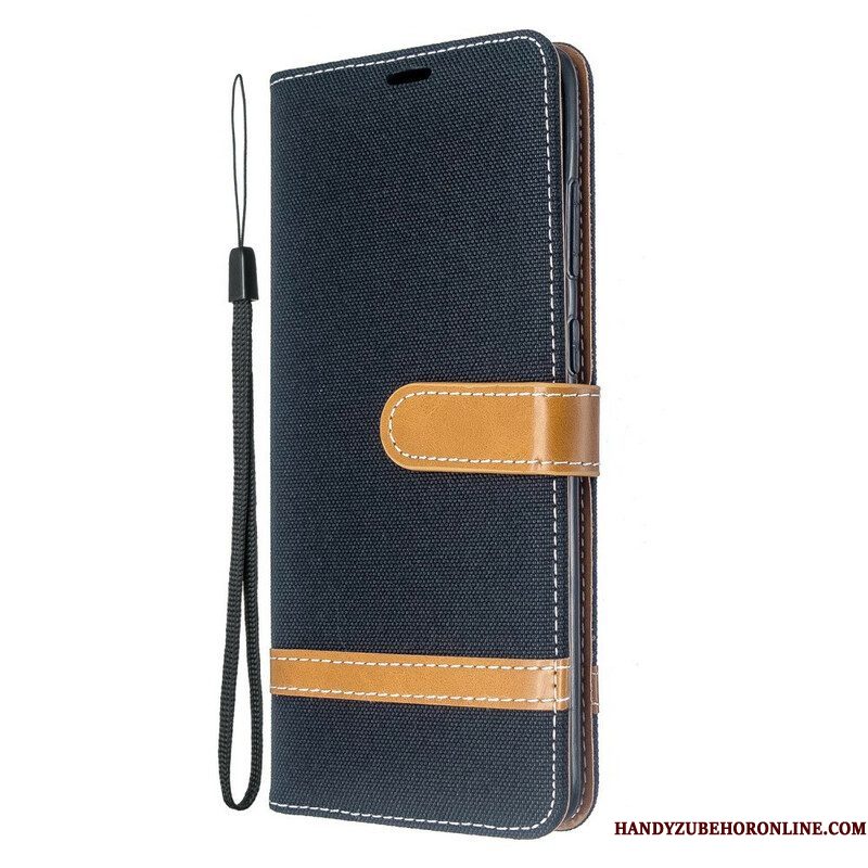 Leren Hoesje voor Samsung Galaxy S20 Plus / S20 Plus 5G Met Ketting Band Van Stof En Leereffect