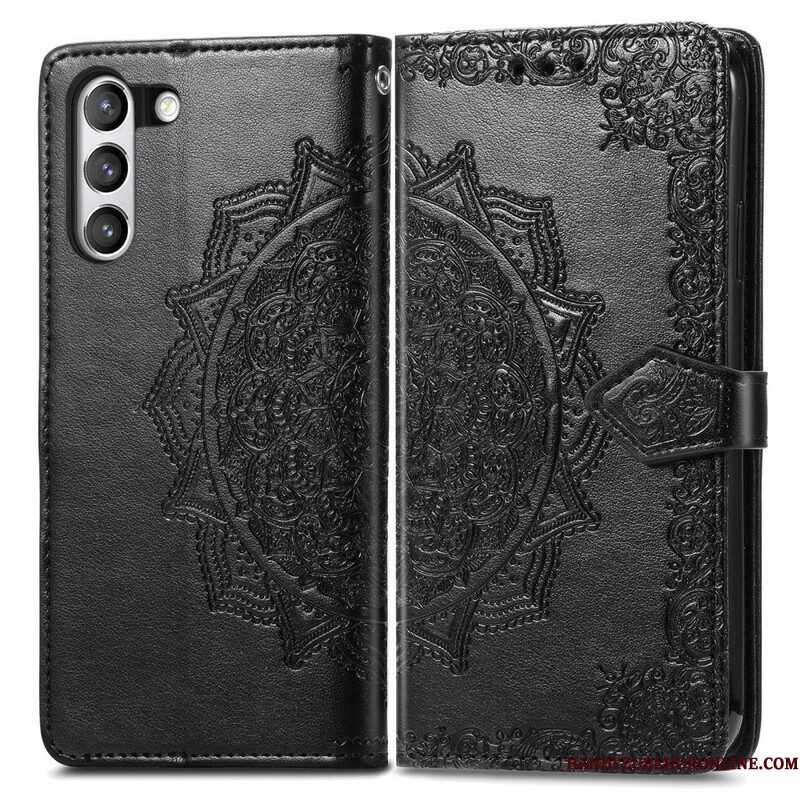 Leren Hoesje voor Samsung Galaxy S21 FE Mandala Middeleeuwen