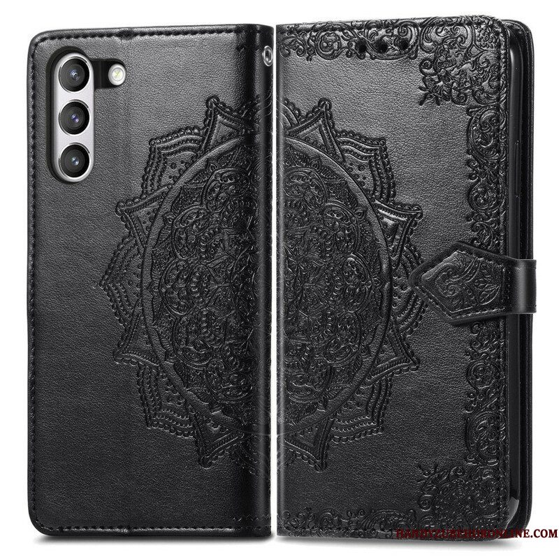 Leren Hoesje voor Samsung Galaxy S21 FE Mandala Middeleeuwen