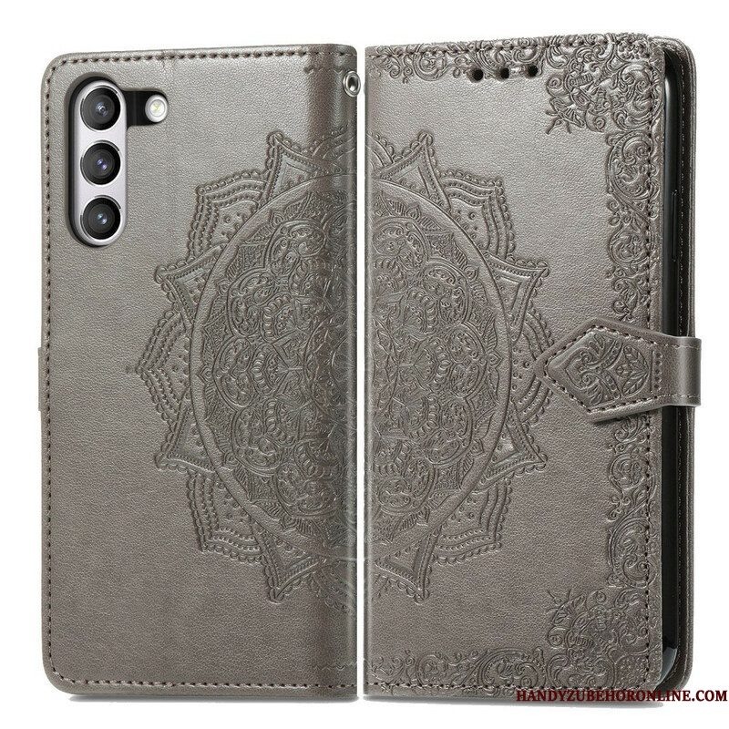 Leren Hoesje voor Samsung Galaxy S21 FE Mandala Middeleeuwen