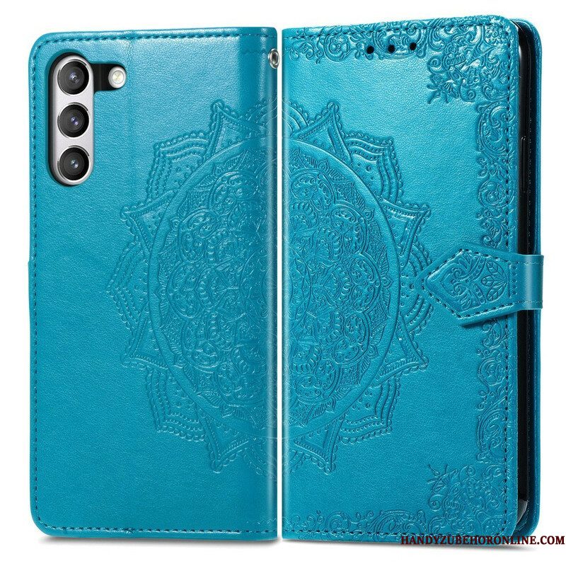 Leren Hoesje voor Samsung Galaxy S21 FE Mandala Middeleeuwen