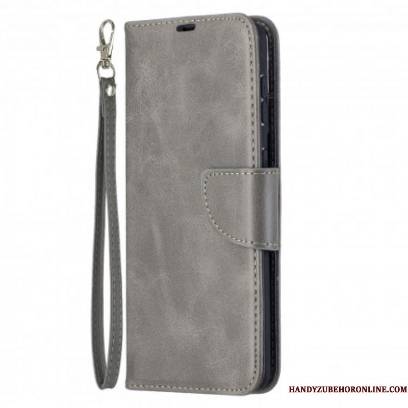 Leren Hoesje voor Samsung Galaxy S21 Plus 5G Folio-hoesje Gladde Flap Schuin