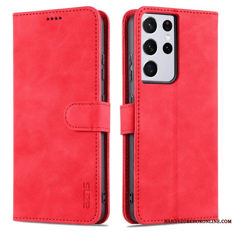Leren Hoesje voor Samsung Galaxy S21 Ultra 5G Azns Zoetheid