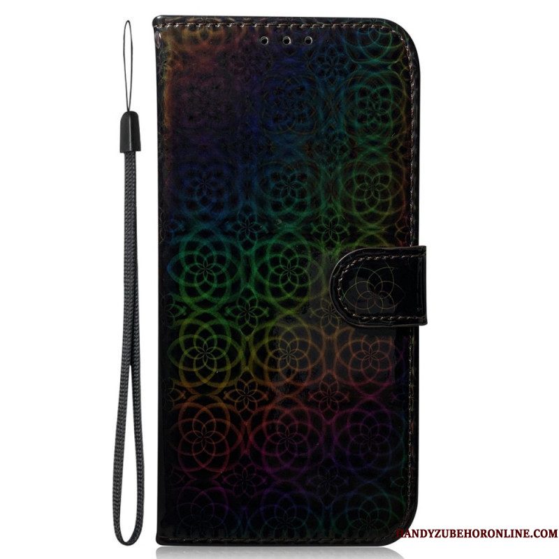 Leren Hoesje voor Samsung Galaxy S23 5G Disco-stijl