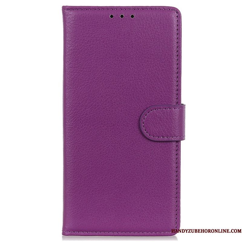 Leren Hoesje voor Samsung Galaxy S23 Plus 5G Traditioneel Kunstleer