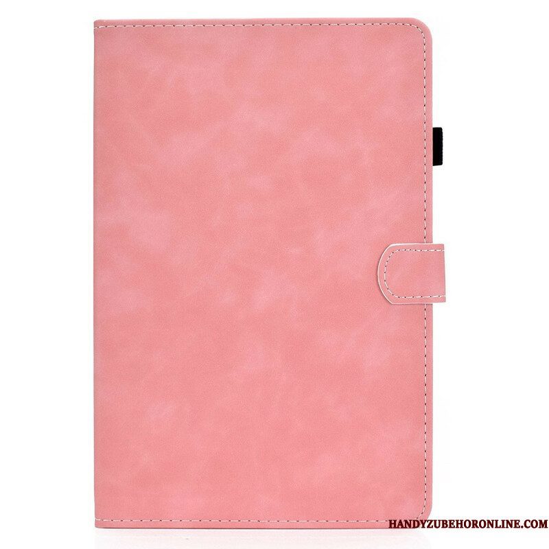 Leren Hoesje voor Samsung Galaxy Tab S8 / Tab S7 Vintage Design Leereffect