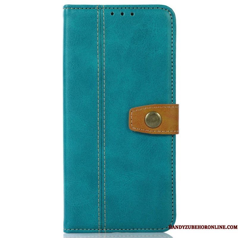 Leren Hoesje voor Sony Xperia 10 IV Geweven Band