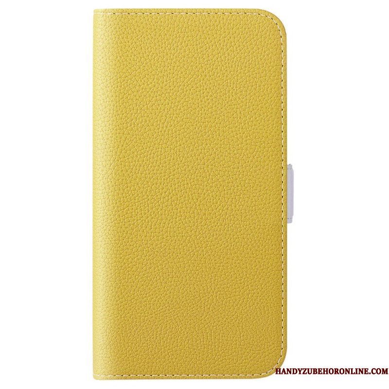 Leren Hoesje voor Sony Xperia 5 IV Litchi Lederen Dubbele Sluiting