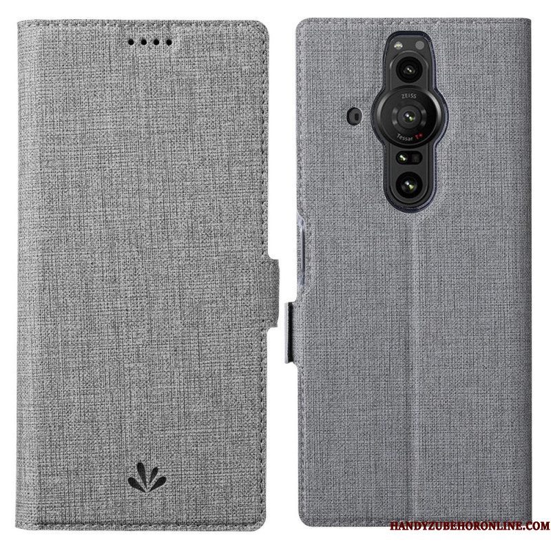 Leren Hoesje voor Sony Xperia Pro-I Getextureerde Vili Dmx