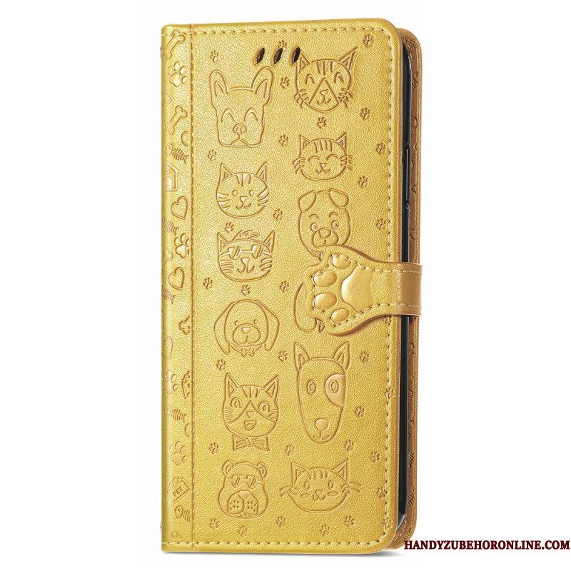 Leren Hoesje voor Xiaomi 12 / 12X Geanimeerde Dieren