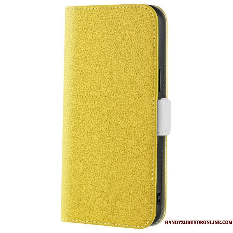 Leren Hoesje voor Xiaomi 12 / 12X Litchi Lederen Dubbele Sluiting