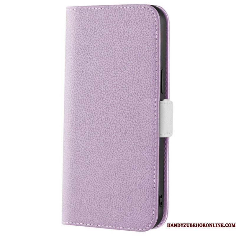 Leren Hoesje voor Xiaomi 12 / 12X Litchi Lederen Dubbele Sluiting