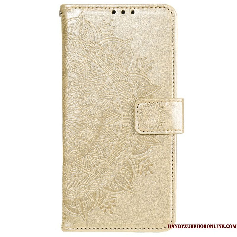 Leren Hoesje voor Xiaomi 12 / 12X Zon Mandala