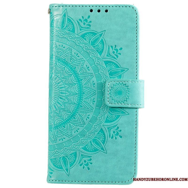 Leren Hoesje voor Xiaomi 12 / 12X Zon Mandala