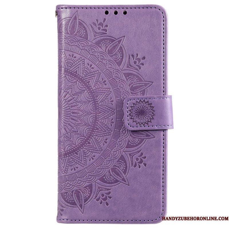 Leren Hoesje voor Xiaomi 12 / 12X Zon Mandala