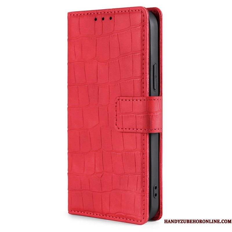 Leren Hoesje voor Xiaomi 12 Pro Skin-touch-krokodil